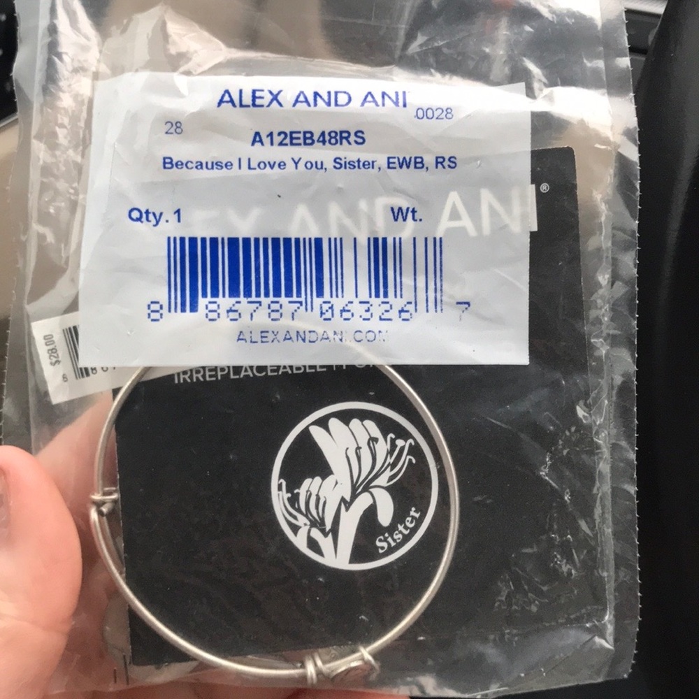 alex and ani because i love you sister bracelet